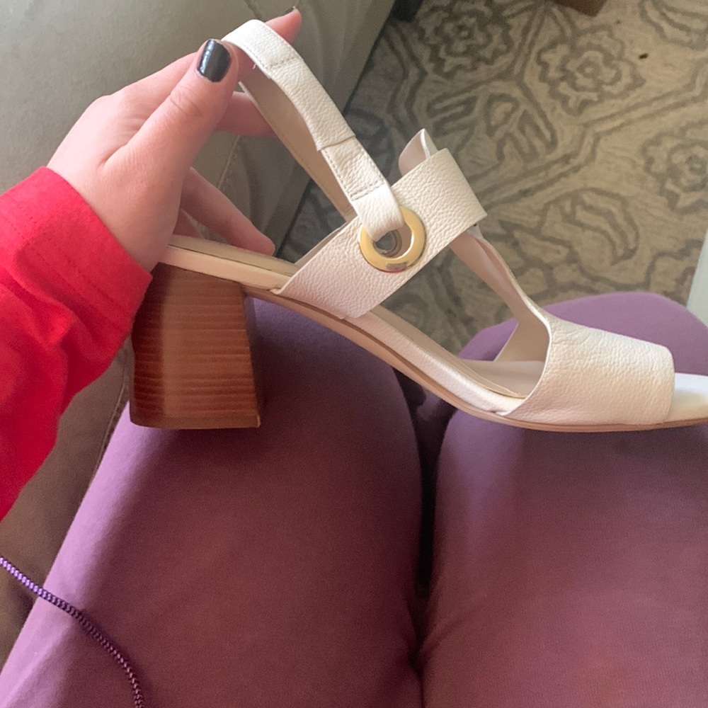 White Open Toe Cole Haan. size 9
